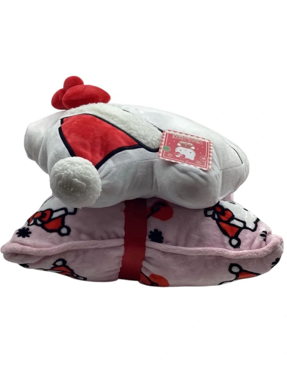 Hello Kitty Sanrio 2 pk. Square Pillow with Shaped Head Pillow Set (NWT)